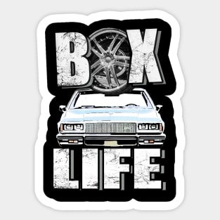 Box Life White Car Sticker